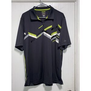 Greg Norman For Tasso Elba Black Large Play dry‎ Polo 1/4 Zip Golf